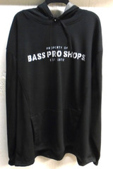 Bass Pro Shops Black Hoodie Men’s 3X 100% Polyester Long Sleeve Kangaroo Pocket
