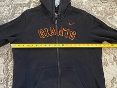 Nike San Francisco Giants Black Zip Up Hoodie Size Large Mens Active Walking