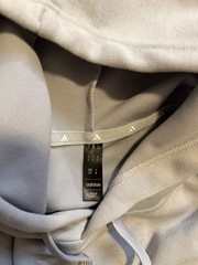 Adidas Men Essentials Gray Fleece Hoodie Size Small