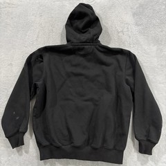 Carhartt Rain Defender Mens Large Loose Fit Heavyweight Distressed Pockets Black