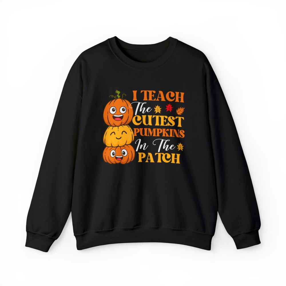 Fall Teacher Pumpkin Patch Sweatshirt Long Sleeve Unisex Size S M L XL 2XL 3XL
