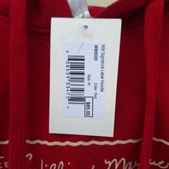 Makers Mark Hoodie Red Size M Whisky Athleisure Sport Organic Cotton Sustainable