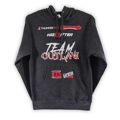 The Outlaw Way Podcast Team Outlaw Hoodie Men Small Gray Racing