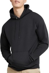 Hanes EcoSmart Hoodie, Midweight Fleece, Pullover Hooded Sweatshirt Black Unisex