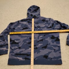 Nike Sportswear Club Hoodie Mens 2XL Purple Zip Sweatshirt Street Camo Designer