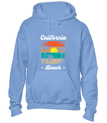 CALIFORNIA BEACH SUNSET HOODY HOODIE SUMMER HOLIDAY CLOTHING CASUAL NICE TOP