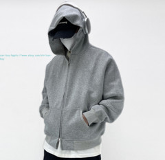 New Mens Full Zip Casual Cotton Hooded Coat Pullover Hoodies Casual Sweatshirts