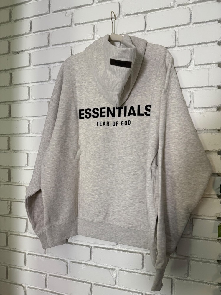 Essentials Fear of God Light Oatmeal Hoodie SS22