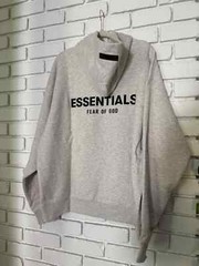 Essentials Fear of God Light Oatmeal Hoodie SS22