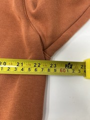 Modern Nike Center Swoosh Burnt Orange Hoodie Sweatshirt (S)