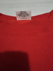 VTG 80s 90s Sunbelt Sportswear Blank Crewneck Sweatshirt Red One Size Made USA
