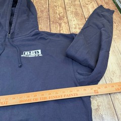 Anvil Sustainable B&B Hose Rubber Co Hoodie Mens 3XL Navy Blue Graphic Pullover