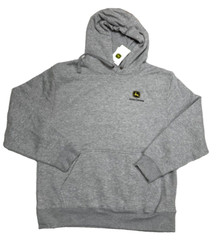 NEW John Deere Gray Men’s sz Large Hoodie Sweatshirt Build South Carolina NWT