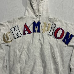 VTG Champion Varsity Letter Spell Out Hoodie Men’s Small Reverse Weave Sweatshir