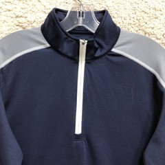 Under Armour Sweater Medium Mens Blue Loose Fit All Season Gear 1/4 Zip Pullover