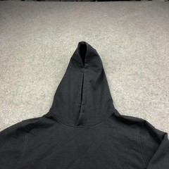 CUTS Hoodie Mens Large Black Pullover Knit Sweatshirt Split Hem Solid Basic