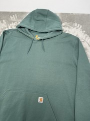 Carhartt Hoodie Mens 3XLT 3XL Tall Teal Pullover Sweatshirt Original Fit Work