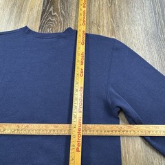 Vintage United States Navy Sweatshirt Mens S Blue US Sailor Spellout Y2K Sweater