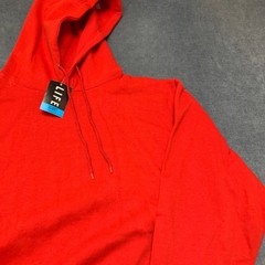 Life Authentic Apparel Hoodie Mens 2XL Red Cotton Fleece Lined Drawstring Cozy
