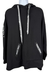 Opening Ceremony Unisex Black Hoodie Sweatshirt One Size Cotton Stretch Pockets