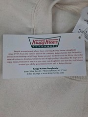 Vintage Krispy Kreme Sweatshirt Size XL Off White Jerzees Promotional y2k NEW
