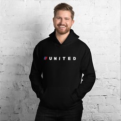 US Airline United Airlines-Inspired Logo Unisex Hoodie S-5XL