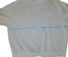 Grey Crewneck Long Sleeve Basic XL Casual Everyday Pullover Sweatshirt Unisex