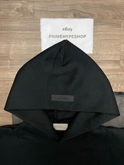 NEW Fear of God Essentials Set Hoodie & Sweatpant Stretch Limo Black Size XS-XL