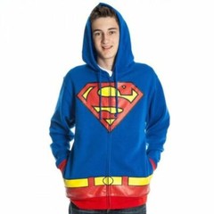 Adult Unisex DC Comics Classic Superman Halloween Costume Hoodie For Comic Con
