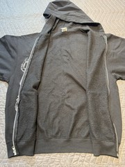 Vintage Y2K Jerzees The Walking Dead Zombies Hoodie Sweatshirt Full Zip BLK LRG