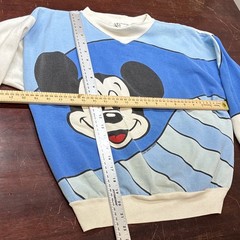 Rare Vintage 80s 90s Sunday Comics Mickey Mouse Graphic Crewneck Sweatshirt S/M