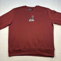 NWT Kangol Men’s XL Deep Red Crewneck Sweatshirt Embroidered Kangaroo Logo Retro