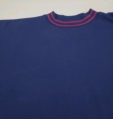 Vintage Cheetah Blank Blue Purple Aztec Tribal Pattern Sweatshirt Vtg 90s Sport