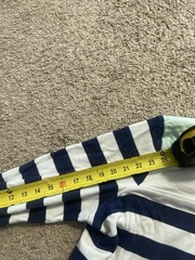 Vineyard Vines Sweatshirt Mens XL Multicolor Striped 1/4 Zip Mock Neck Logo