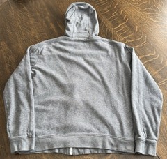 Vince Hoodie Mens L Knit Heather Gray Full Zip Jersey Lined Sweatshirt Designer