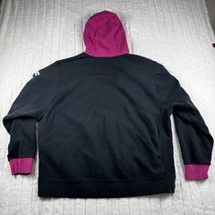 Nike Miami Vice Club Sportswear Pullover Hoodie Black Teal Pink Men’s 2XL Read*