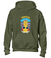 TROPICAL CHIC HOODY HOODIE FUNNY JOKE SUMMER CASUAL HOLIDAY CLOTHING TOP