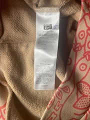 Onitsuka Tiger All Over Print Hoodie Mens L Beige Coral Cotton Japan 2183A761