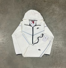 Size Small – Nike Tech White Reflective Full-Zip Hoodie & Joggers FREE SHIPPING