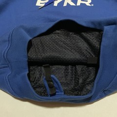 BYKR Motorcycle Riding Hoodie Men’s Medium Blue Mesh Lined Biker Jacket