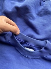 80s United Colors Of Benetton Xlarge Blue Sweatshirt RARE Archive Mens Xlarge