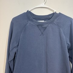 Pact 100% Organic Cotton Sweatshirt Mens M Navy Blue Raglan Crewneck Sustainable