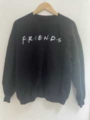 Friends The Television Series Adults Men Women Logo Pullover Sweatshirt Black M