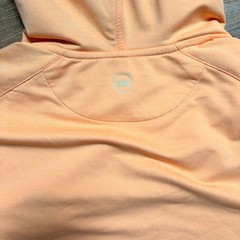 Peter Millar Crown Sport Peach Orange National Logo Performance Hoodie M