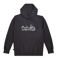 Humboldt Clothing Big Treelogo Embroidered Hoodie Charcoal White Forest Heavywei