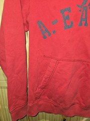 Retro Y2K American Eagle Outfitters Red Hoodie