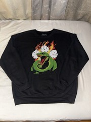 Gimme Danger LA “Snake Eyes” Graphic Crewneck Sweatshirt Black Size L