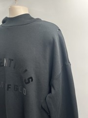 Fear of God Essentials Men’s Arch Logo Jet Black Pullover Hoodie Size Large