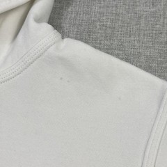 Nike Hoodie Mens M White Pullover Hooded Pockets Lined Heavyweight Fleece Logo