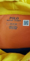 POLO RALPH LAUREN Men’s Size 4X B Sweatshirt Color Block Short-Sleeve Hoodie